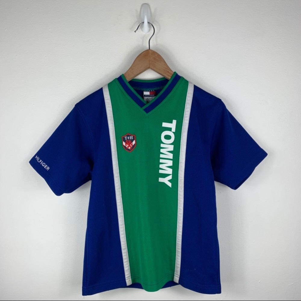 Tommy Hilfiger Vintage Blue Green Jersey
